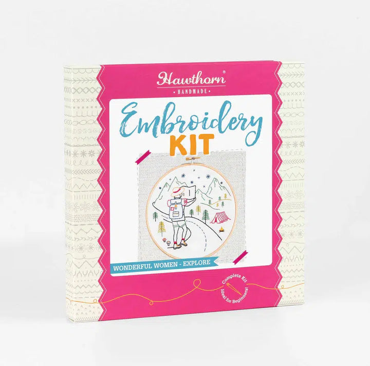 Wonderful Women-Explore Embroidery Kit-Embroidery-Hawthorn Handmade-Acorns &amp; Twigs