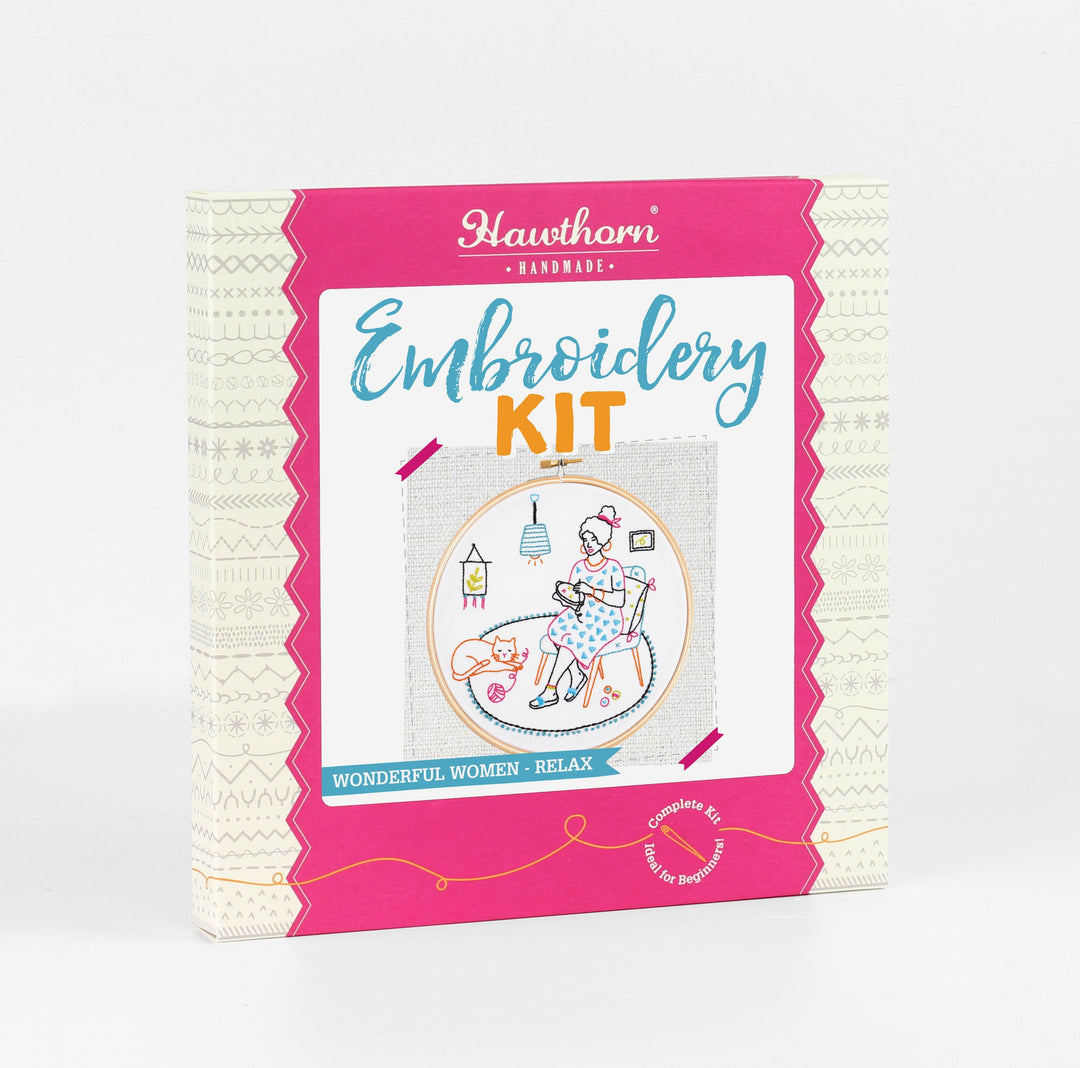 Wonderful Women-Relax Embroidery Kit-Embroidery-Hawthorn Handmade-Acorns &amp; Twigs