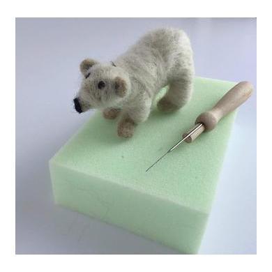 Wooden Felting Needle Holder for one single needle-Needle Felting-Acorns &amp; Twigs-Acorns &amp; Twigs