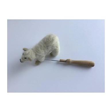 Wooden Felting Needle Holder for one single needle-Needle Felting-Acorns &amp; Twigs-Acorns &amp; Twigs