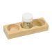 Wooden Holder for 3 Paint Jars w/ Lids-Painting-Mercurius-Acorns &amp; Twigs